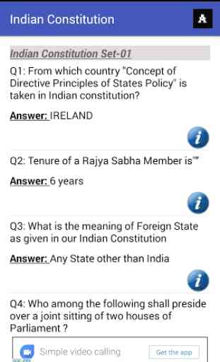 Indian Constitution Mock test 3