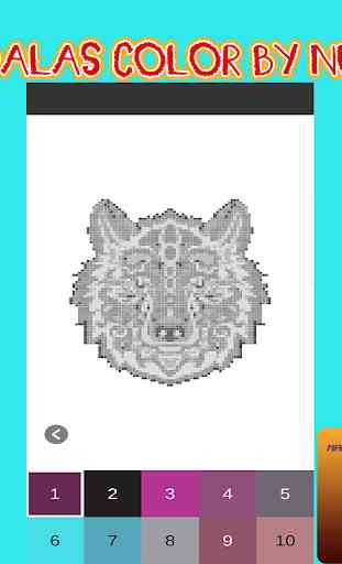 Mandala Pixel Art Color By Number 3