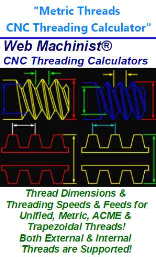 Metric Screw Thread Chart CNC Threading Calculator 1