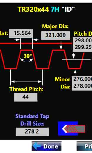 Metric Trapezoidal Thread CNC Threading Calculator 4
