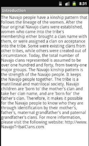Navajo Clans: Native Language 3