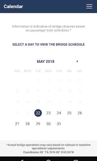 New River Bridge Schedule 2