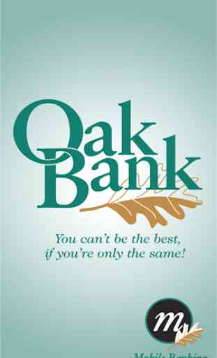 Oak Bank Mobile Banking 1