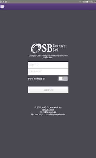 OSB Comm Bank for Tablet 1