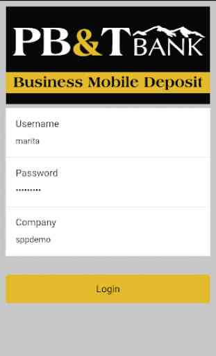 PB&T Business Deposit 1