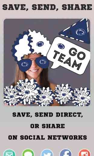 Penn State Nittany Lions PLUS Selfie Stickers 4