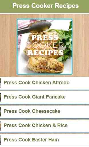 Press Cooker Recipes 1