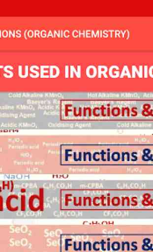 REAGENTS AND THEIR FUNCTIONS (ORGANIC CHEMISTRY) 1