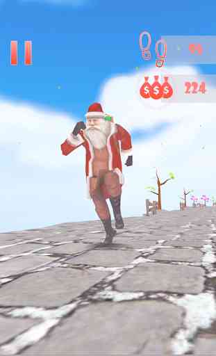 Santa Sky Dance Runner : Christmas Rush 2