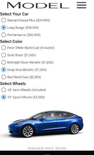 Tesla Model 3 - Cost and Configuration Calculator 4