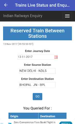 Train Live Status & Reservation Enquiry 4
