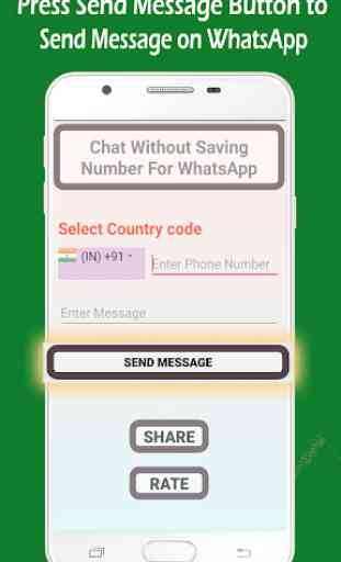 WhatsDirect Chat Without Save Number 3