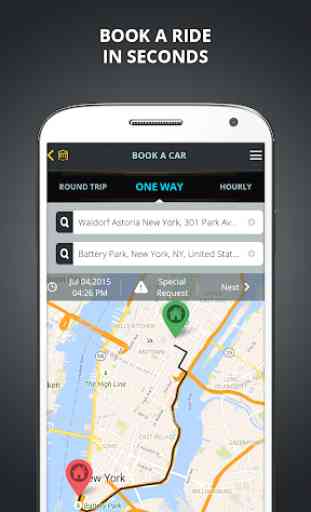 XYZ Ride - Luxury Mobile App 1
