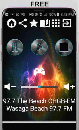 97.7 The Beach CHGB-FM Wasaga Beach 97.7 FM CA App 1
