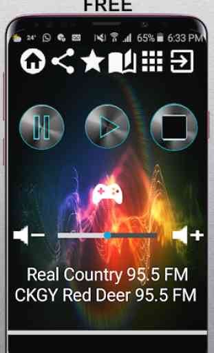 Real Country 95.5 FM CKGY Red Deer 95.5 FM CA App 1