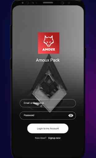 AmouX - Android Material Design UI UX 3