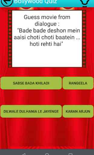 Bollywood Quiz Game 4