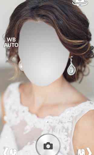 Bride Wedding Hairstyle Camera Photo Montage 3
