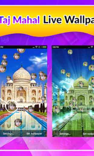 Bubble Taj Mahal Live Wallpaper 3