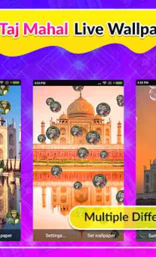 Bubble Taj Mahal Live Wallpaper 4