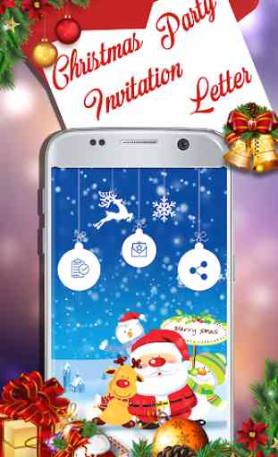 Christmas Party Invitation letter & Cards Maker 1