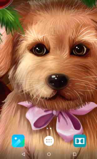 Christmas Puppy Live Wallpaper 4