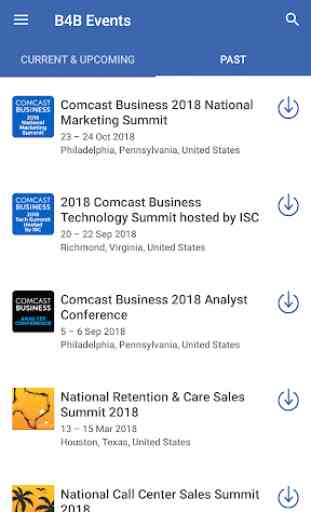 Comcast Business Events 2