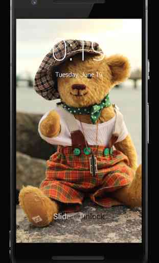 Cute Teddy Bear Lock Screen HD 1