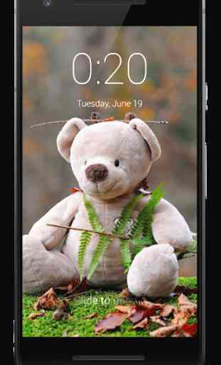 Cute Teddy Bear Lock Screen HD 3