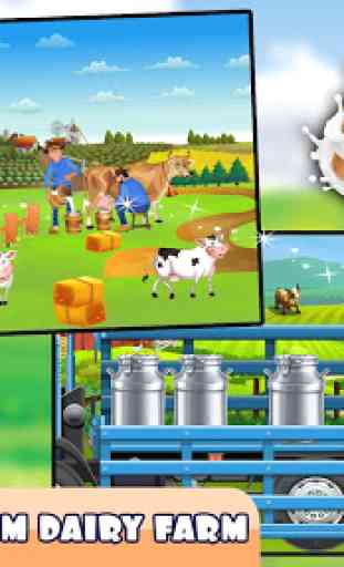 Dairy Farm Milk Factory: Cow Milking & Farming 3