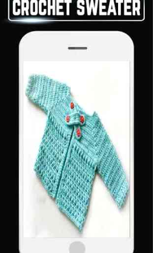 DIY Baby Sweater Crochet Cardigan Pattern Home New 2