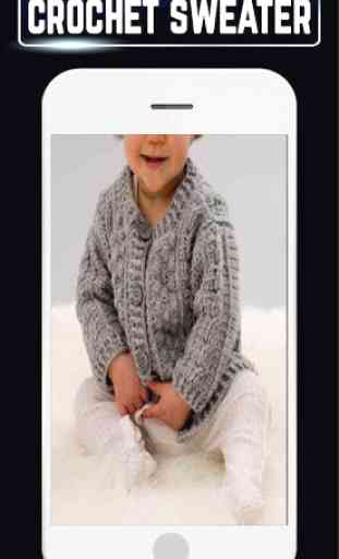 DIY Baby Sweater Crochet Cardigan Pattern Home New 3