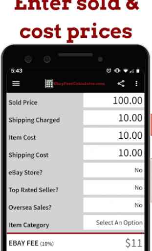 ebayfeescalculator.com - US, UK, AU, CA sellers 1