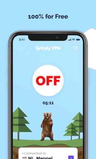 Grizzly VPN - Unlimited Free VPN & WiFi Security 4