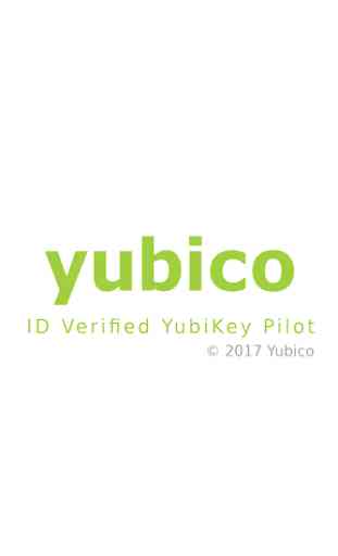 ID Verified YubiKey Pilot 1