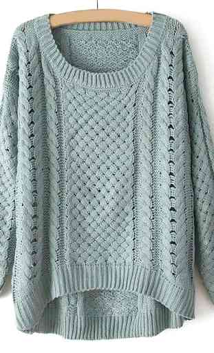 Knitted sweater women 1