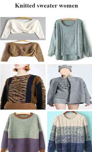 Knitted sweater women 2
