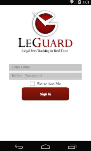 LeGuard Legal Fee Tracker 1
