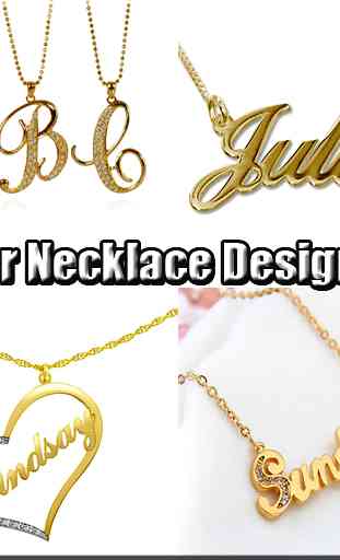 Letter Necklace Design 1