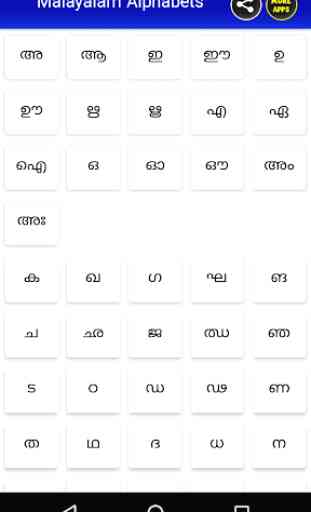 Malayalam Alphabets Learning 2