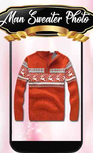 Man Sweater Photo Frame 1