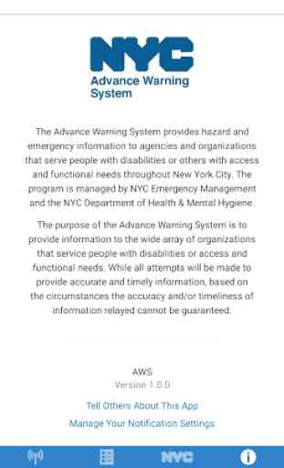 NYC Advance Warning System 2
