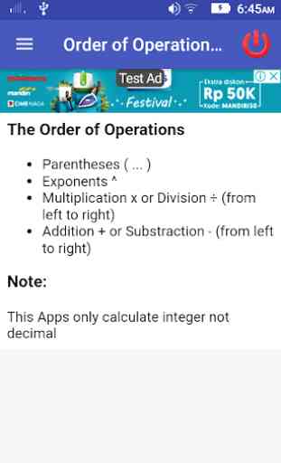 Order Of Operations (PEMDAS) 1