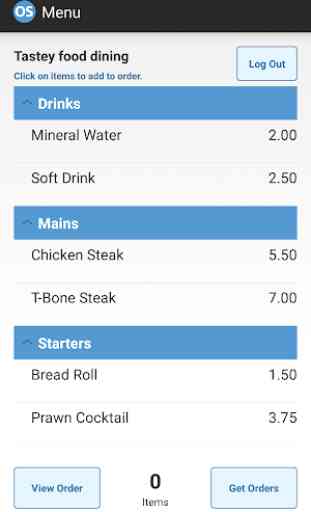 OrderServ Waiter App EPOS 1