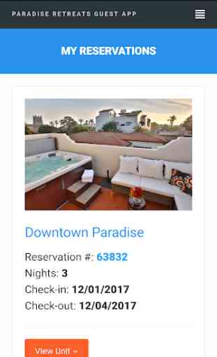 Paradise Retreats – Guest App 1