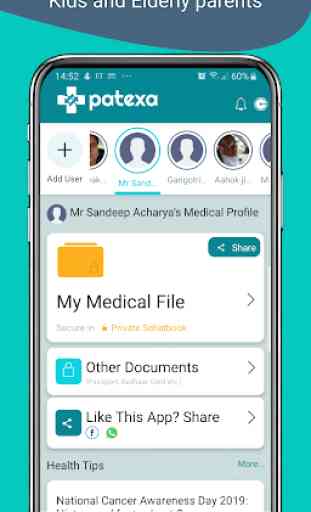 Patexa - your health and wellness app 2