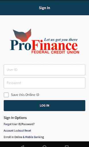 ProFinance FCU Mobile Banking 2