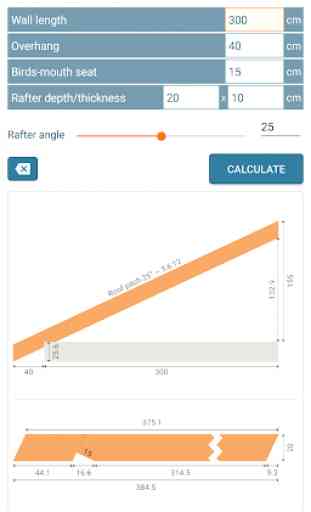 Rafter estimator for roofing with drawing 3