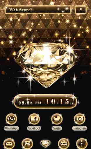 Rich Wallpaper Gold & Diamond Theme 1