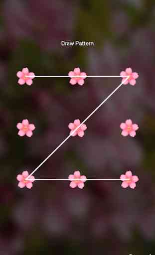 Sakura Pattern Lock Screen 3